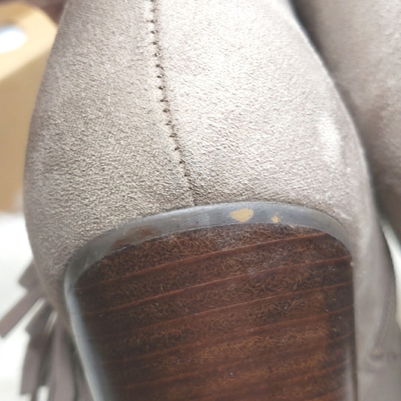 Carlos Santana Tempe Fringe Ankle Boots Size 9.5 - Picture 12 of 13